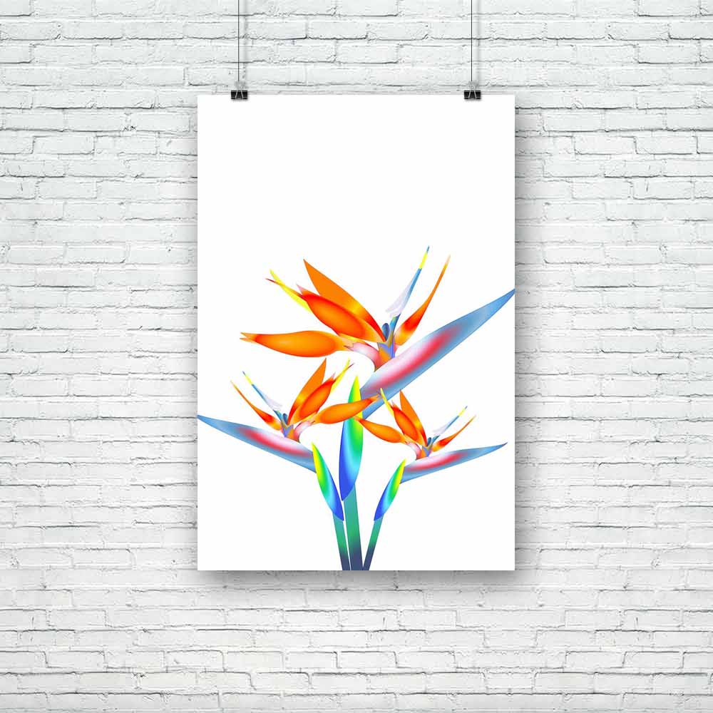 Bird Of Paradise Flower D3 Unframed Paper Poster-Paper Posters Unframed-POS_UN-IC 5002710 IC 5002710, African, Art and Paintings, Birds, Botanical, Culture, Digital, Digital Art, Ethnic, Floral, Flowers, Graphic, Modern Art, Nature, Scenic, Seasons, Signs, Signs and Symbols, Traditional, Tribal, Tropical, World Culture, bird, of, paradise, flower, d3, unframed, paper, poster, africa, art, background, beautiful, bio, biology, bloom, blue, botany, branch, bright, card, color, colorful, creative, daisy, decora