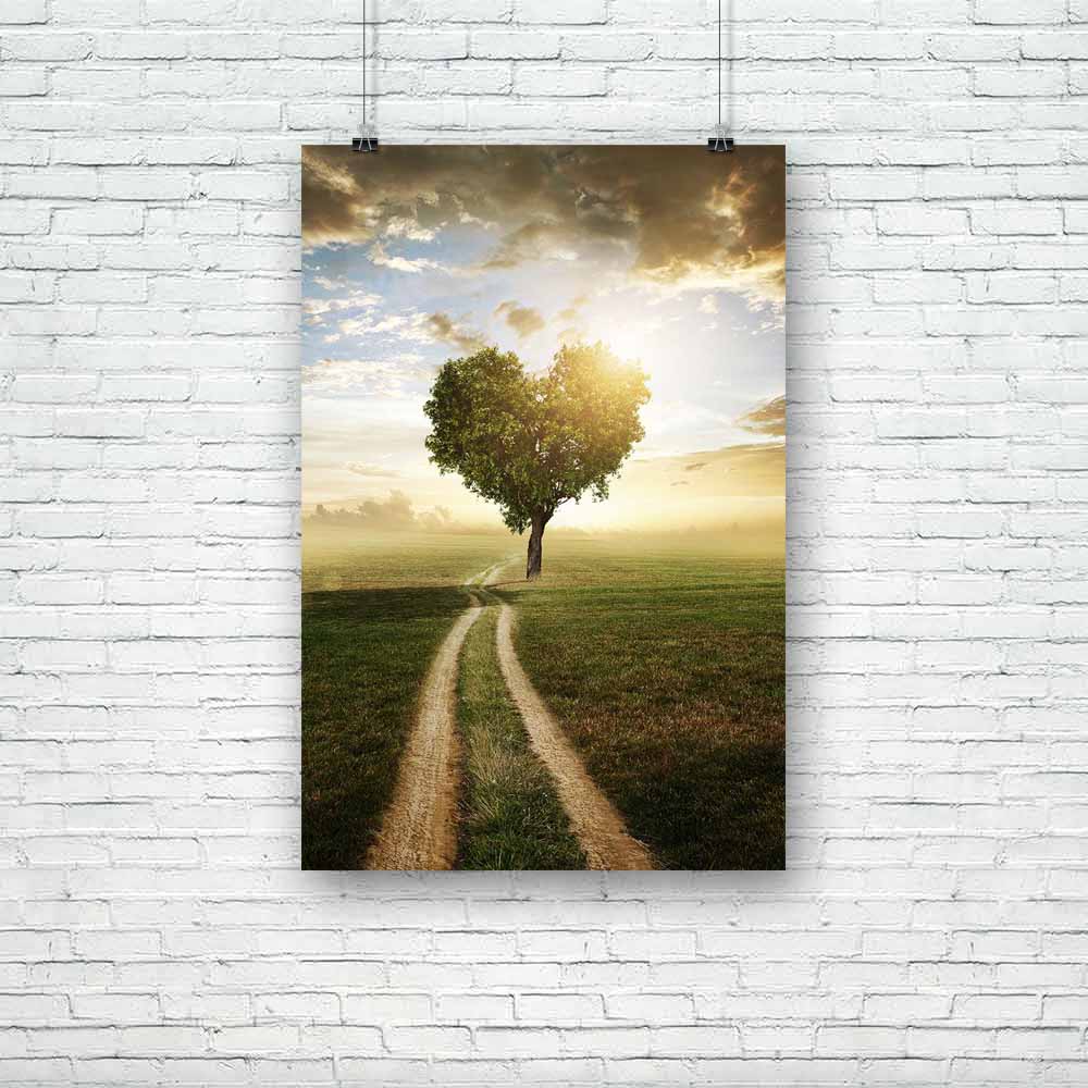 Heart Shaped Tree D1 Unframed Paper Poster-Paper Posters Unframed-POS_UN-IC 5002721 IC 5002721, Abstract Expressionism, Abstracts, Art and Paintings, Hearts, Landscapes, Love, Nature, Romance, Rural, Scenic, Seasons, Semi Abstract, Sunsets, Wooden, heart, shaped, tree, d1, unframed, paper, poster, trees, shape, warm, background, coeur, land, healthy, abstract, autumn, backgrounds, beautiful, beauty, bright, brown, colorful, countryside, dusk, fall, field, foliage, garden, grass, ground, grow, landscape, lea