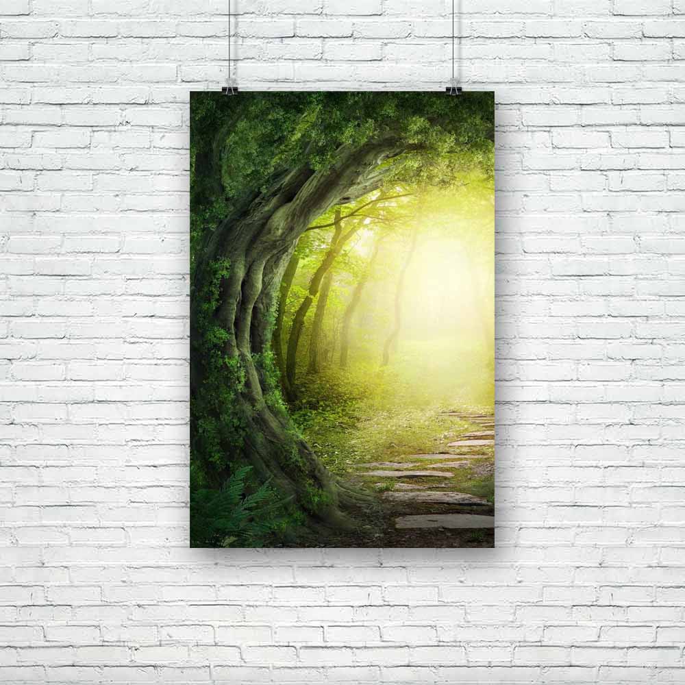 Magic Road Unframed Paper Poster-Paper Posters Unframed-POS_UN-IC 5002723 IC 5002723, Fantasy, Landscapes, Nature, Scenic, Space, Surrealism, Wooden, magic, road, unframed, paper, poster, forest, fairy, landscape, dream, jungle, tale, tunnel, fairytale, dark, tales, natural, fairies, dreams, dreamy, woods, tree, adventure, bright, copy, darkness, day, deep, fog, green, imagination, imagine, leaves, mist, misty, mysterious, mystery, nobody, outdoor, plant, ray, shine, sun, sunlight, sunny, sunshine, surreal,