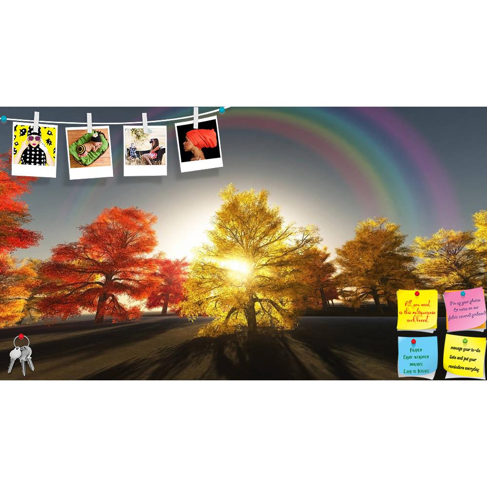ArtzFolio Rainbow Over Autumn Trees Printed Bulletin Board Notice Pin Board Soft Board | Frameless-Bulletin Boards Frameless-AZSAO21827307BLB_FL_L-Image Code 5002727 Vishnu Image Folio Pvt Ltd, IC 5002727, ArtzFolio, Bulletin Boards Frameless, Landscapes, Photography, rainbow, over, autumn, trees, printed, bulletin, board, notice, pin, soft, frameless, pin up board, push pin board, extra large cork board, big pin board, notice board, small bulletin board, cork board, wall notice board, giant cork board, bul
