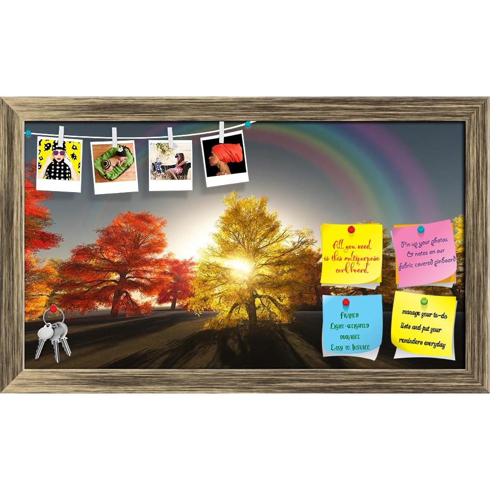 ArtzFolio Rainbow Over Autumn Trees Printed Bulletin Board Notice Pin Board Soft Board | Framed-Bulletin Boards Framed-AZSAO21827307BLB_FR_L-Image Code 5002727 Vishnu Image Folio Pvt Ltd, IC 5002727, ArtzFolio, Bulletin Boards Framed, Landscapes, Photography, rainbow, over, autumn, trees, printed, bulletin, board, notice, pin, soft, framed, pin up board, push pin board, extra large cork board, big pin board, notice board, small bulletin board, cork board, wall notice board, giant cork board, bulletin board,