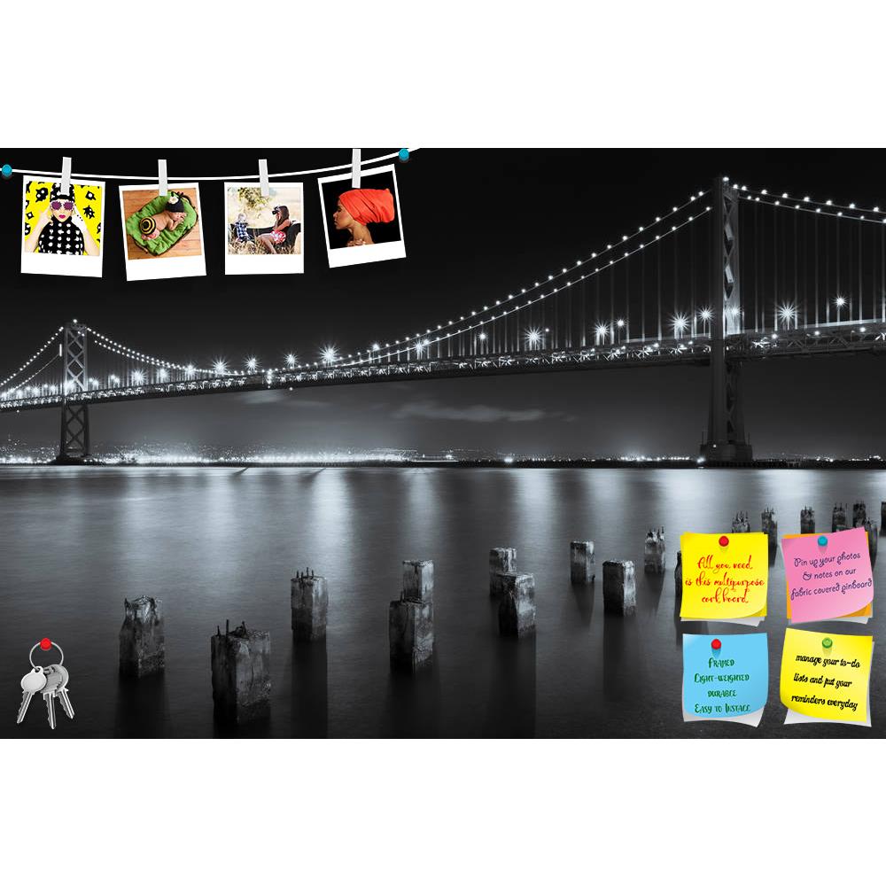 ArtzFolio San Francisco Bay Bridge at Night, USA Printed Bulletin Board Notice Pin Board Soft Board | Frameless-Bulletin Boards Frameless-AZSAO21865929BLB_FL_L-Image Code 5002729 Vishnu Image Folio Pvt Ltd, IC 5002729, ArtzFolio, Bulletin Boards Frameless, Places, Photography, san, francisco, bay, bridge, at, night, usa, printed, bulletin, board, notice, pin, soft, frameless, the, black, white, architecture, beautiful, california, city, cityscape, evening, famous, golden, historical, landmark, metal, touris