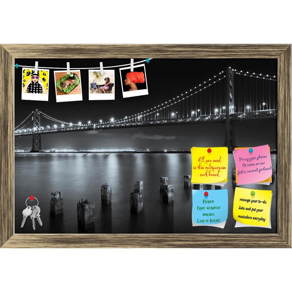 ArtzFolio San Francisco Bay Bridge at Night, USA Printed Bulletin Board Notice Pin Board Soft Board | Framed-Bulletin Boards Framed-AZSAO21865929BLB_FR_L-Image Code 5002729 Vishnu Image Folio Pvt Ltd, IC 5002729, ArtzFolio, Bulletin Boards Framed, Places, Photography, san, francisco, bay, bridge, at, night, usa, printed, bulletin, board, notice, pin, soft, framed, the, black, white, architecture, beautiful, california, city, cityscape, evening, famous, golden, historical, landmark, metal, tourism, transport