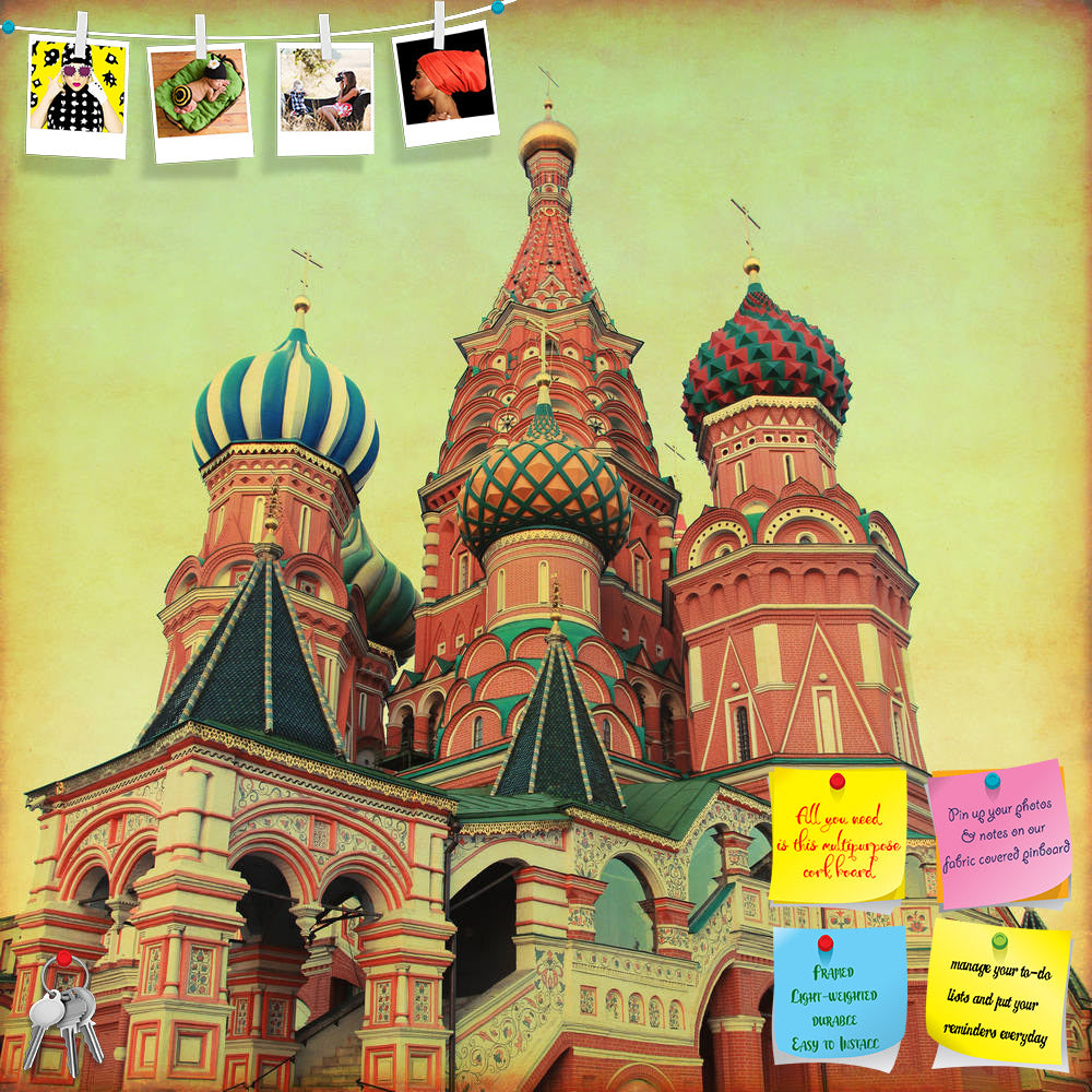 ArtzFolio Saint Basil Cathedral in Red Square, Moscow Russia Printed Bulletin Board Notice Pin Board Soft Board | Frameless-Bulletin Boards Frameless-AZSAO21911308BLB_FL_L-Image Code 5002735 Vishnu Image Folio Pvt Ltd, IC 5002735, ArtzFolio, Bulletin Boards Frameless, Places, Vintage, Photography, saint, basil, cathedral, in, red, square, moscow, russia, printed, bulletin, board, notice, pin, soft, frameless, basil's, cathedral,red, retro, grunge, style, tower, dirty, nobody, vibrant, national, kremlin, ort