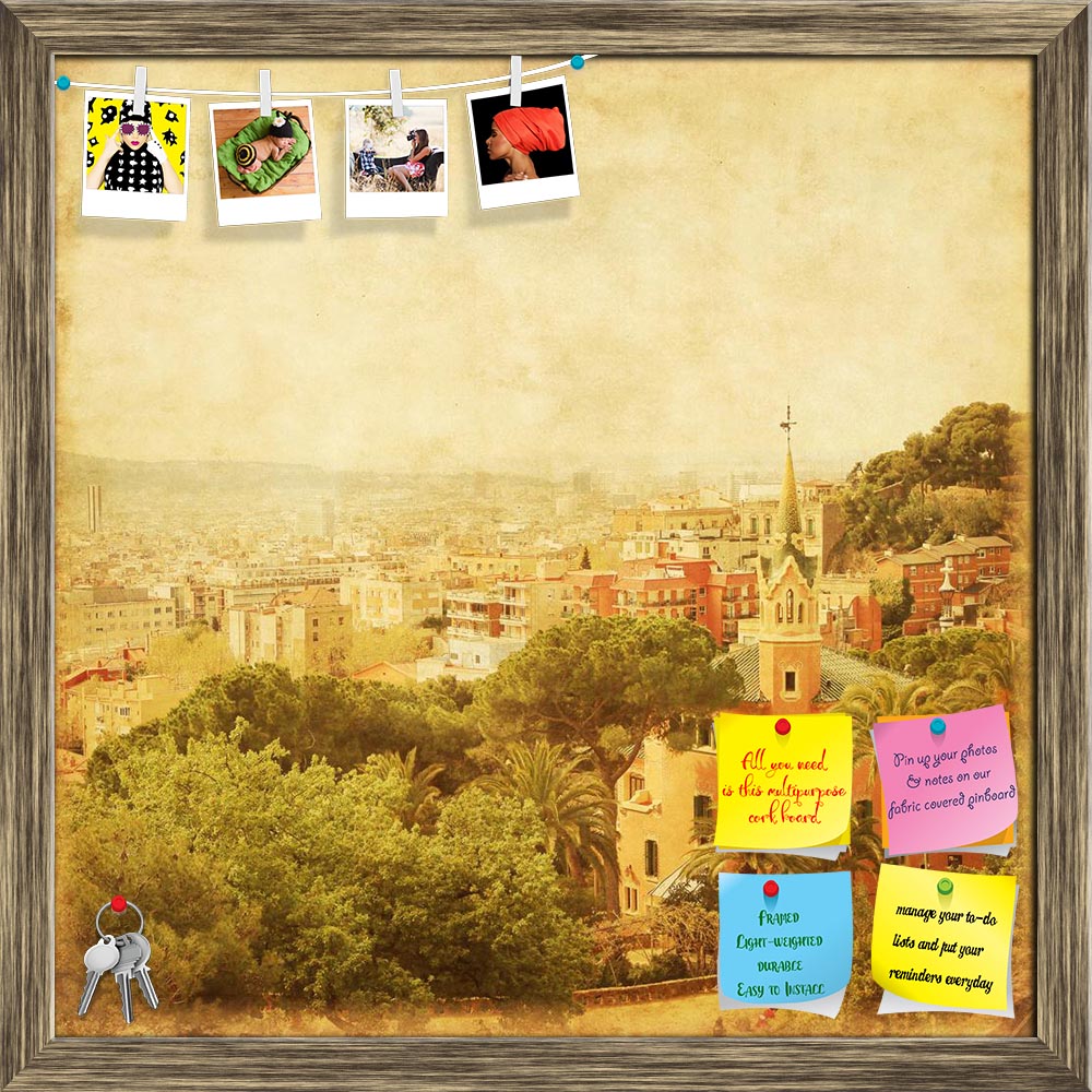 ArtzFolio Barcelona From Park Guell, Spain Printed Bulletin Board Notice Pin Board Soft Board | Framed-Bulletin Boards Framed-AZSAO21911512BLB_FR_L-Image Code 5002736 Vishnu Image Folio Pvt Ltd, IC 5002736, ArtzFolio, Bulletin Boards Framed, Places, Vintage, Photography, barcelona, from, park, guell, spain, printed, bulletin, board, notice, pin, soft, framed, view, grunge, retro, style, aerial, architecture, art, background, blue, building, catalonia, city, cityscape, color, damaged, dirty, district, effect
