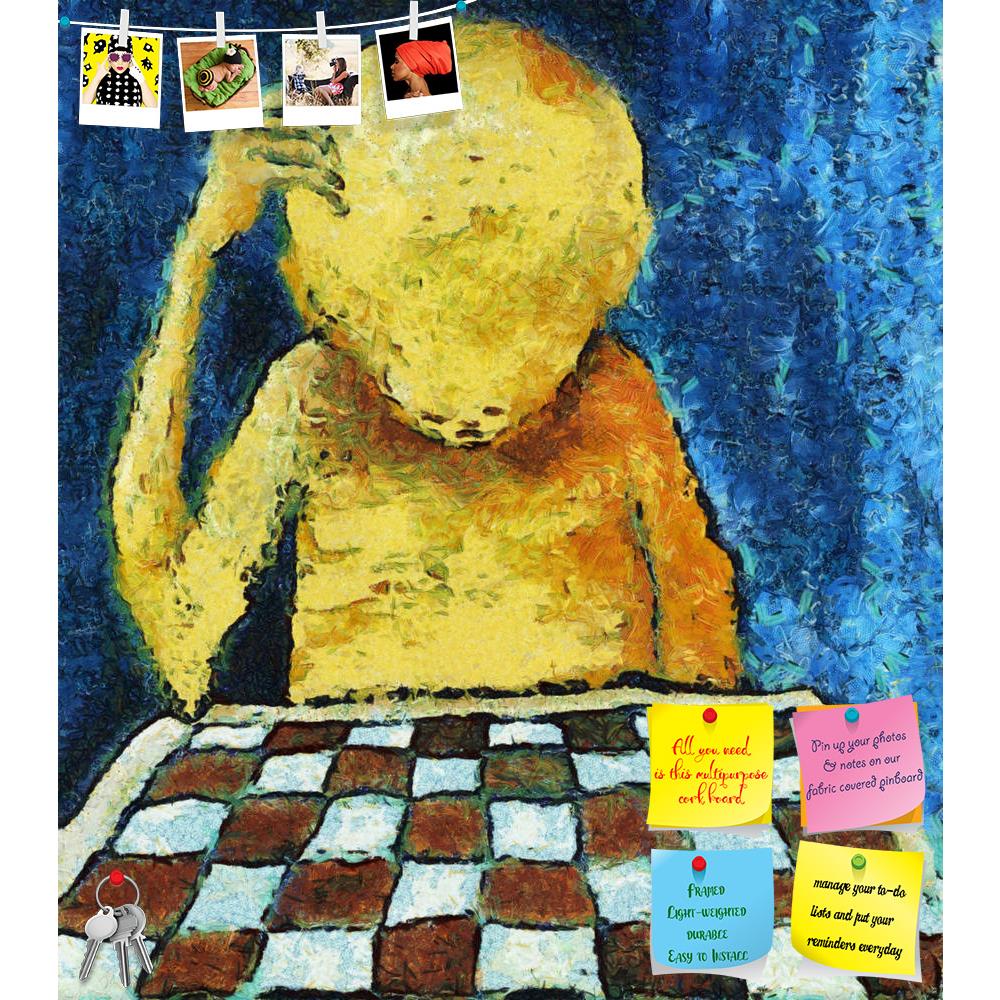 ArtzFolio Lonesome Chess Player Printed Bulletin Board Notice Pin Board Soft Board | Frameless-Bulletin Boards Frameless-AZSAO21961813BLB_FL_L-Image Code 5002737 Vishnu Image Folio Pvt Ltd, IC 5002737, ArtzFolio, Bulletin Boards Frameless, Surrealism, Fine Art Reprint, lonesome, chess, player, printed, bulletin, board, notice, pin, soft, frameless, mixed, media, pin up board, push pin board, extra large cork board, big pin board, notice board, small bulletin board, cork board, wall notice board, giant cork 