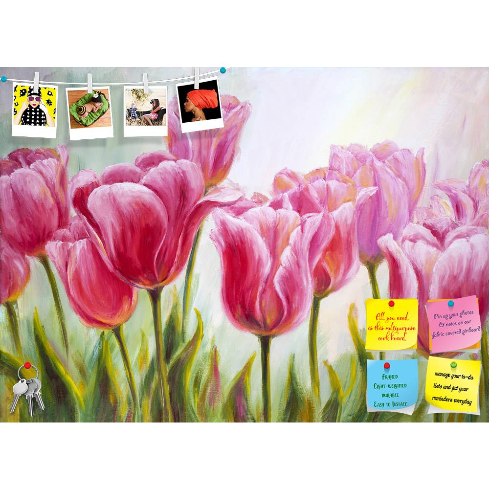 ArtzFolio Tulips Artwork Printed Bulletin Board Notice Pin Board Soft Board | Frameless-Bulletin Boards Frameless-AZSAO21963319BLB_FL_L-Image Code 5002738 Vishnu Image Folio Pvt Ltd, IC 5002738, ArtzFolio, Bulletin Boards Frameless, Floral, Fine Art Reprint, tulips, artwork, printed, bulletin, board, notice, pin, soft, frameless, oil, painting, canvas, pin up board, push pin board, extra large cork board, big pin board, notice board, small bulletin board, cork board, wall notice board, giant cork board, bul