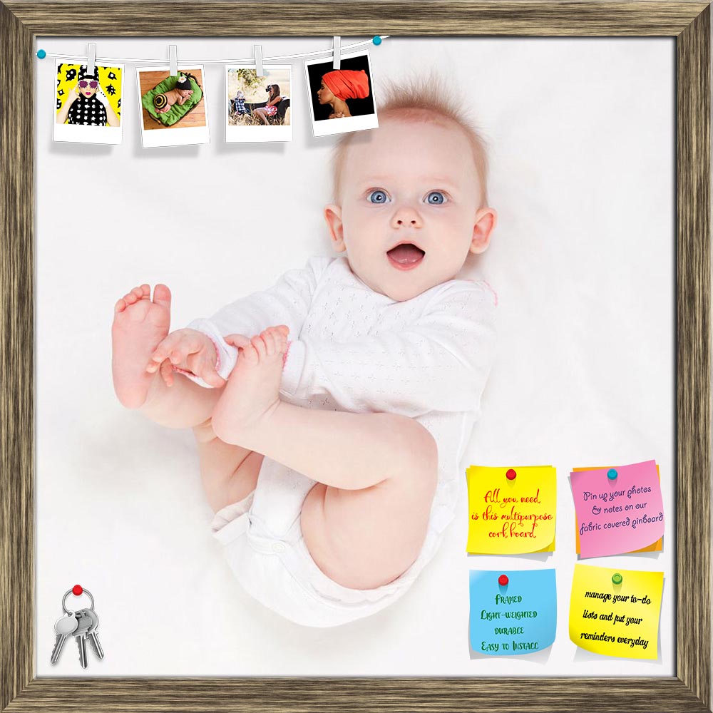 ArtzFolio Cute Baby With Blue Eyes Printed Bulletin Board Notice Pin Board Soft Board | Framed-Bulletin Boards Framed-AZSAO21976551BLB_FR_L-Image Code 5002741 Vishnu Image Folio Pvt Ltd, IC 5002741, ArtzFolio, Bulletin Boards Framed, Kids, Photography, cute, baby, with, blue, eyes, printed, bulletin, board, notice, pin, soft, framed, beautiful, lying, white, bed, pin up board, push pin board, extra large cork board, big pin board, notice board, small bulletin board, cork board, wall notice board, giant cork