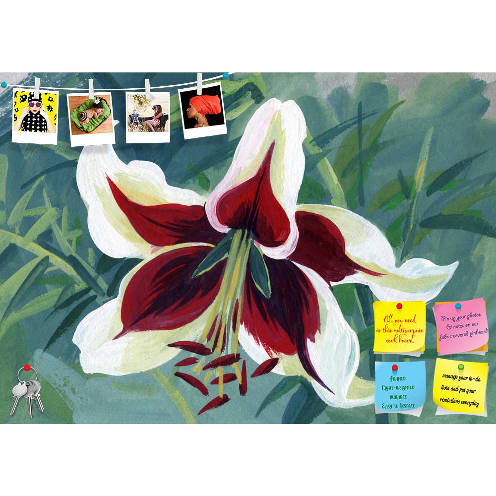 ArtzFolio Beautiful Lily Flowers Printed Bulletin Board Notice Pin Board Soft Board | Frameless-Bulletin Boards Frameless-AZSAO21999435BLB_FL_L-Image Code 5002748 Vishnu Image Folio Pvt Ltd, IC 5002748, ArtzFolio, Bulletin Boards Frameless, Floral, Fine Art Reprint, beautiful, lily, flowers, printed, bulletin, board, notice, pin, soft, frameless, pin up board, push pin board, extra large cork board, big pin board, notice board, small bulletin board, cork board, wall notice board, giant cork board, bulletin 