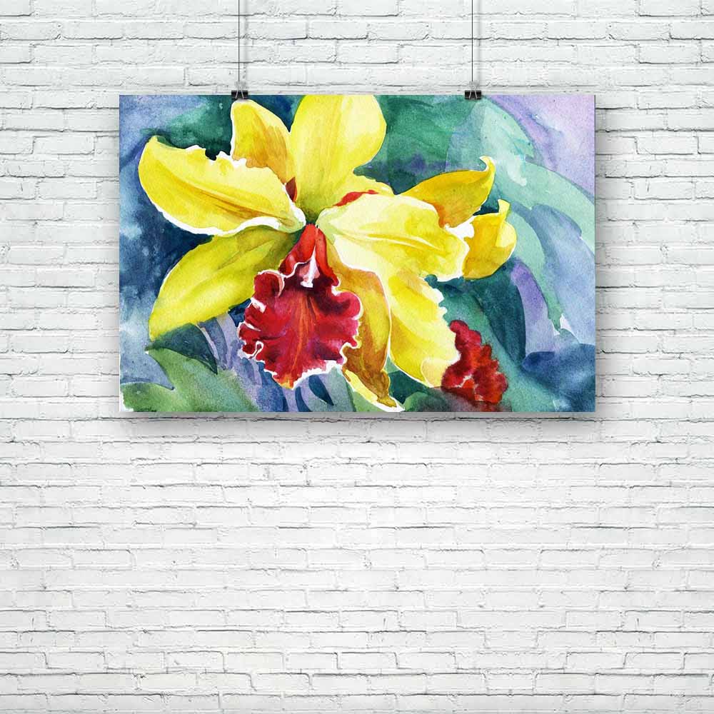 Yellow Iris Unframed Paper Poster-Paper Posters Unframed-POS_UN-IC 5002749 IC 5002749, Black and White, Botanical, Flags, Floral, Flowers, Nature, Scenic, White, yellow, iris, unframed, paper, poster, beautiful, beauty, in, bloom, blooming, blossom, botanic, botany, bud, close, up, closeup, color, detail, flora, flower, focus, on, foreground, front, view, green, growth, isolated, over, leaf, magnification, nobody, plant, plantae, stamen, stem, vertical, background, wild, flag, artzfolio, posters, wall poste