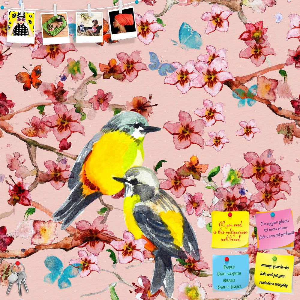 ArtzFolio Birds & Flowers D2 Printed Bulletin Board Notice Pin Board Soft Board | Frameless-Bulletin Boards Frameless-AZSAO22086468BLB_FL_L-Image Code 5002759 Vishnu Image Folio Pvt Ltd, IC 5002759, ArtzFolio, Bulletin Boards Frameless, Birds, Floral, Kids, Fine Art Reprint, flowers, d2, printed, bulletin, board, notice, pin, soft, frameless, seamless, texture, watercolor, pin up board, push pin board, extra large cork board, big pin board, notice board, small bulletin board, cork board, wall notice board, 