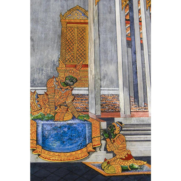 Thai Temple Wall Art Unframed Paper Poster-Paper Posters Unframed-POS_UN-IC 5002765 IC 5002765, Ancient, Art and Paintings, Asian, Buddhism, Culture, Drawing, Ethnic, God Buddha, Historical, Medieval, Paintings, Religion, Religious, Traditional, Tribal, Vintage, World Culture, thai, temple, wall, art, unframed, paper, poster, antique, asia, background, bangkok, beautiful, buddha, buddhist, color, craft, decor, decoration, draw, fairy, god, gold, grand, imagine, legend, masterpiece, monkey, myth, old, orient