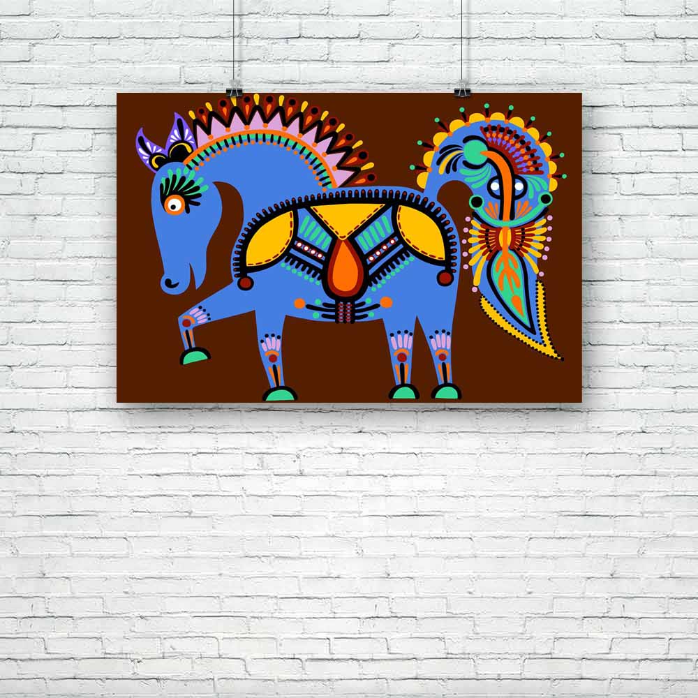 Ukrainian Tribal Ethnic Artwork Unusual Horse D1 Unframed Paper Poster-Paper Posters Unframed-POS_UN-IC 5002766 IC 5002766, Abstract Expressionism, Abstracts, Ancient, Animals, Animated Cartoons, Art and Paintings, Caricature, Cartoons, Culture, Digital, Digital Art, Drawing, Ethnic, Folk Art, Graphic, Hand Drawn, Historical, Illustrations, Medieval, Patterns, Retro, Semi Abstract, Signs, Signs and Symbols, Symbols, Traditional, Tribal, Vintage, World Culture, ukrainian, artwork, unusual, horse, d1, unframe