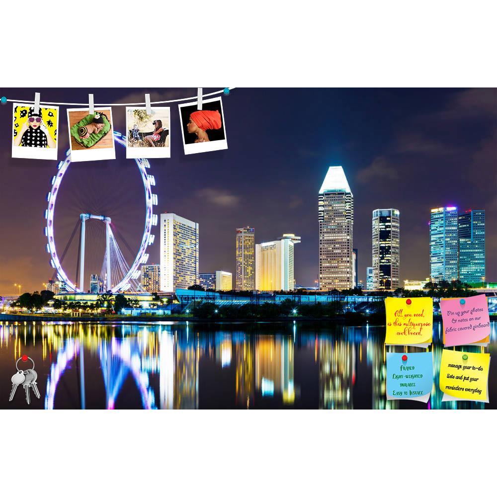 ArtzFolio Singapore Cityscape Printed Bulletin Board Notice Pin Board Soft Board | Frameless-Bulletin Boards Frameless-AZSAO22163712BLB_FL_L-Image Code 5002775 Vishnu Image Folio Pvt Ltd, IC 5002775, ArtzFolio, Bulletin Boards Frameless, Places, Photography, singapore, cityscape, printed, bulletin, board, notice, pin, soft, frameless, skyscraper, night, city, office, building, ferris, illuminated, waterfront, urban, landmark, commercial, skyline, marina, financial, district, dusk, wheel, flyer, corporate, s