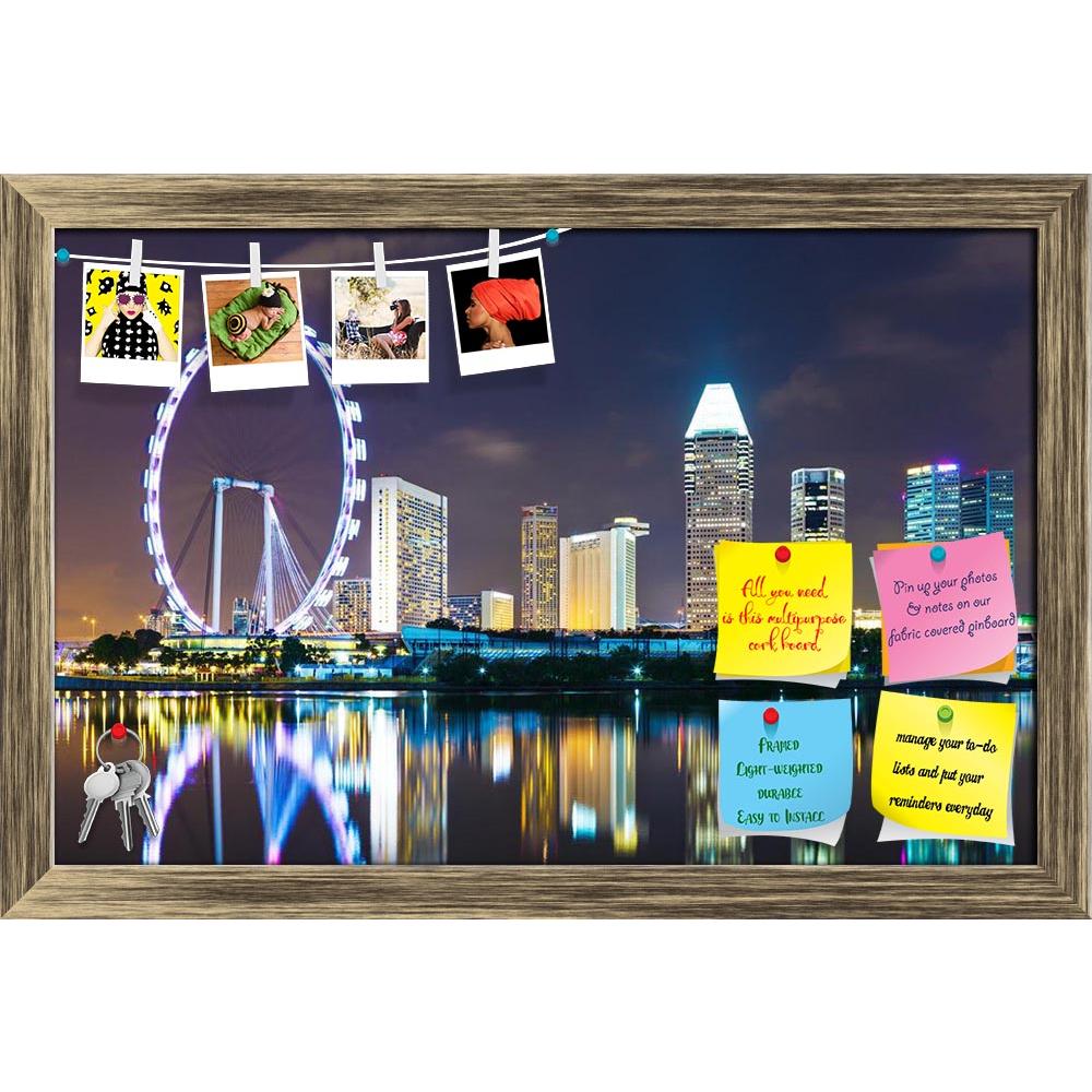 ArtzFolio Singapore Cityscape Printed Bulletin Board Notice Pin Board Soft Board | Framed-Bulletin Boards Framed-AZSAO22163712BLB_FR_L-Image Code 5002775 Vishnu Image Folio Pvt Ltd, IC 5002775, ArtzFolio, Bulletin Boards Framed, Places, Photography, singapore, cityscape, printed, bulletin, board, notice, pin, soft, framed, skyscraper, night, city, office, building, ferris, illuminated, waterfront, urban, landmark, commercial, skyline, marina, financial, district, dusk, wheel, flyer, corporate, sky, bay, asi