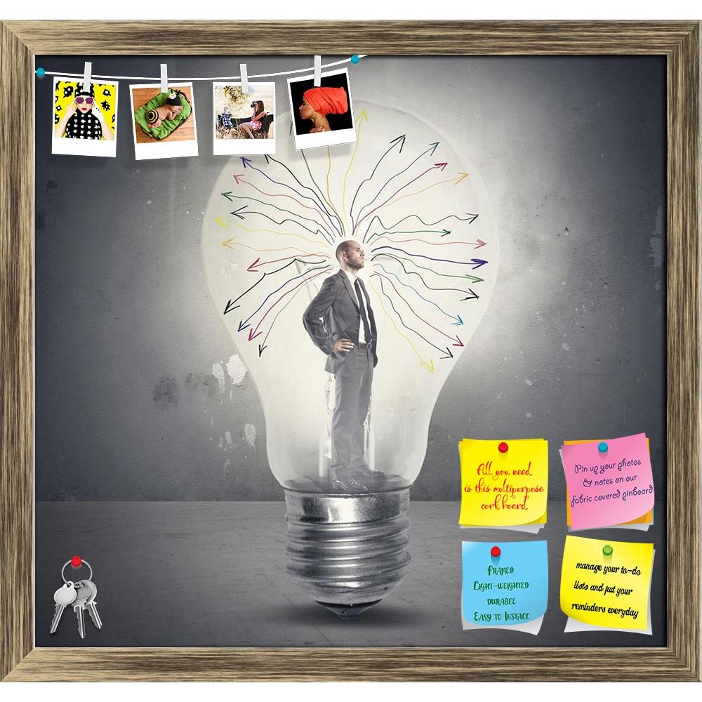 ArtzFolio Businessman Thinking In A Light Bulb Printed Bulletin Board Notice Pin Board Soft Board | Framed-Bulletin Boards Framed-AZSAO22244318BLB_FR_L-Image Code 5002782 Vishnu Image Folio Pvt Ltd, IC 5002782, ArtzFolio, Bulletin Boards Framed, Conceptual, Digital Art, businessman, thinking, in, a, light, bulb, printed, bulletin, board, notice, pin, soft, framed, brain, business, concept, creative, enlightenment, genius, idea, innovation, inspiration, intelligence, invention, lamp, lightbulb, man, pensive,