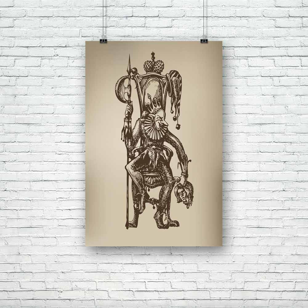 Bad Joke Unframed Paper Poster-Paper Posters Unframed-POS_UN-IC 5002784 IC 5002784, Abstract Expressionism, Abstracts, Ancient, Art and Paintings, Black, Black and White, Bling, Culture, Decorative, Digital, Digital Art, Drawing, Ethnic, Graphic, Historical, Illustrations, Medieval, Modern Art, Patterns, Retro, Semi Abstract, Signs, Signs and Symbols, Sketches, Symbols, Traditional, Tribal, Vintage, World Culture, bad, joke, unframed, paper, poster, abstract, art, artistic, artwork, background, beautiful, b