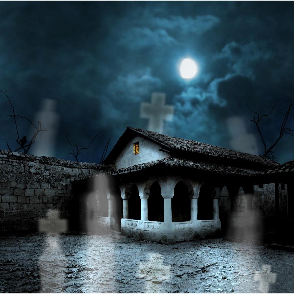 Halloween Night In The Bright Moonlight Canvas Painting Synthetic Frame-Paintings MDF Framing-AFF_FR-IC 5002786 IC 5002786, Animated Cartoons, Art and Paintings, Caricature, Cartoons, Collages, Cross, Fantasy, Festivals, Festivals and Occasions, Festive, Holidays, Illustrations, Marble and Stone, Signs, Signs and Symbols, Symbols, halloween, night, in, the, bright, moonlight, canvas, painting, synthetic, frame, art, autumn, background, bat, card, cartoon, celebration, cemetery, collage, creepy, dark, decora