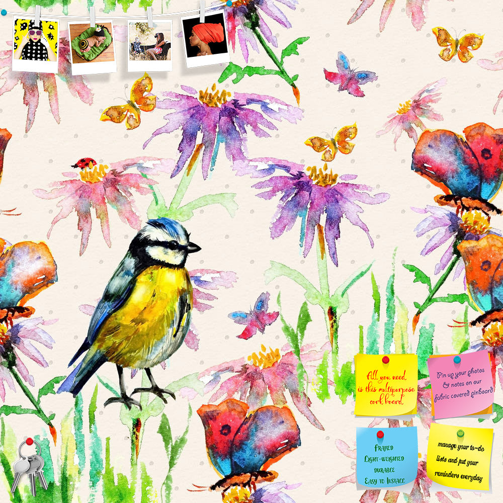 ArtzFolio Birds & Flowers D5 Printed Bulletin Board Notice Pin Board Soft Board | Frameless-Bulletin Boards Frameless-AZSAO22276306BLB_FL_L-Image Code 5002788 Vishnu Image Folio Pvt Ltd, IC 5002788, ArtzFolio, Bulletin Boards Frameless, Birds, Floral, Kids, Fine Art Reprint, flowers, d5, printed, bulletin, board, notice, pin, soft, frameless, nature, seamless, texture, watercolor, flower, pattern, background, spring, blossom, design, art, summer, painted, wallpaper, plant, colorful, graphic, painting, abstr