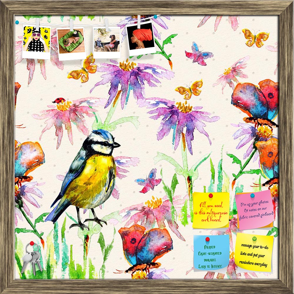 ArtzFolio Birds & Flowers D5 Printed Bulletin Board Notice Pin Board Soft Board | Framed-Bulletin Boards Framed-AZSAO22276306BLB_FR_L-Image Code 5002788 Vishnu Image Folio Pvt Ltd, IC 5002788, ArtzFolio, Bulletin Boards Framed, Birds, Floral, Kids, Fine Art Reprint, flowers, d5, printed, bulletin, board, notice, pin, soft, framed, nature, seamless, texture, watercolor, flower, pattern, background, spring, blossom, design, art, summer, painted, wallpaper, plant, colorful, graphic, painting, abstract, beautif