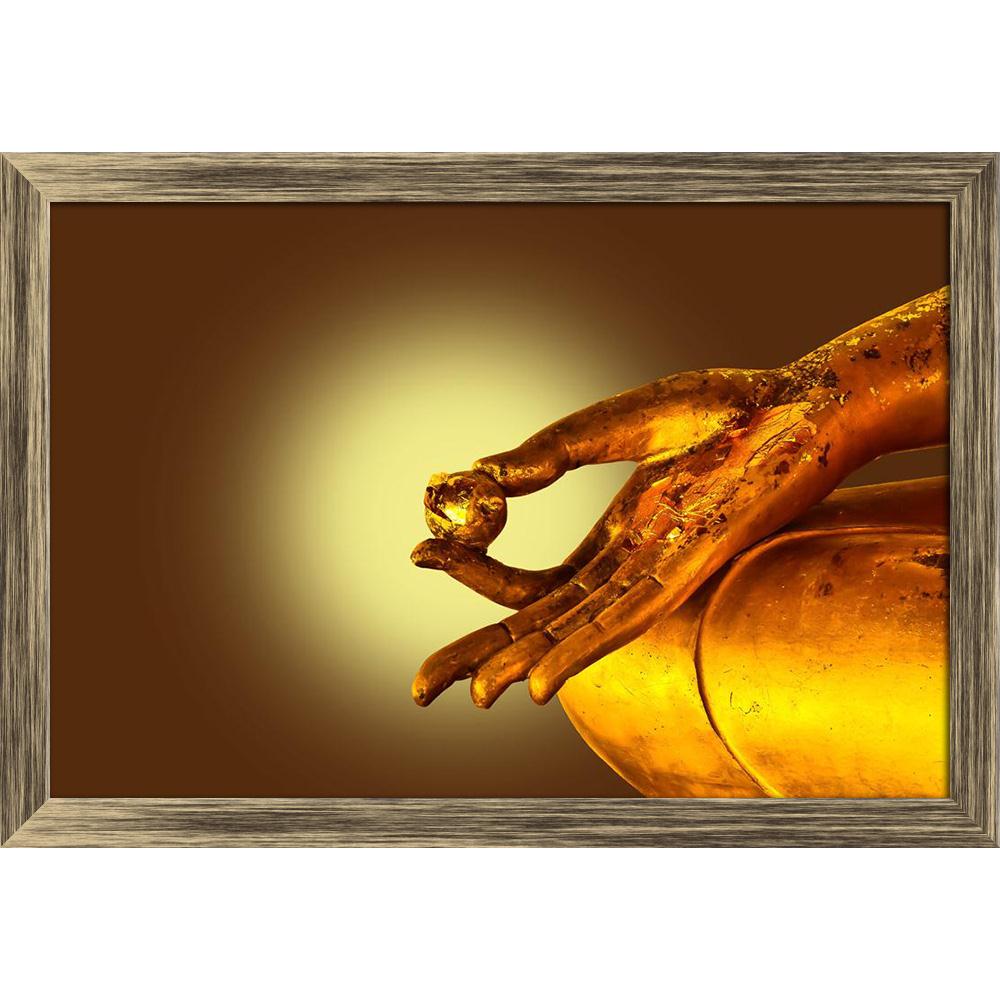 Pitaara Box Buddha Hands Canvas Painting Synthetic Frame-Paintings Synthetic Framing-PBART22306117AFF_FW_L-Image Code 5002791 Vishnu Image Folio Pvt Ltd, IC 5002791, Pitaara Box, Paintings Synthetic Framing, Religious, Photography, buddha, hands, canvas, painting, synthetic, frame, statue, brown, background, ancient, antique, art, asian, buddhism, calligraphy, calm, cloth, color, culture, decoration, face, faith, fingers, god, gold, golden, hand, history, india, medieval, meditation, old, peace, pray, praye