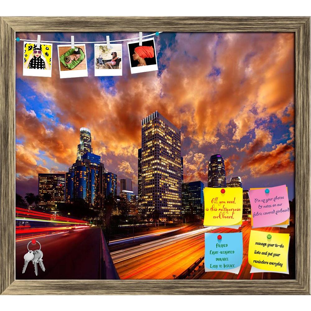 ArtzFolio Downtown Los Angeles Sunset Skyline California Printed Bulletin Board Notice Pin Board Soft Board | Framed-Bulletin Boards Framed-AZSAO22394258BLB_FR_L-Image Code 5002798 Vishnu Image Folio Pvt Ltd, IC 5002798, ArtzFolio, Bulletin Boards Framed, Places, Photography, downtown, los, angeles, sunset, skyline, california, printed, bulletin, board, notice, pin, soft, framed, la, night, from, 110, freeway, america, american, architecture, background, buildings, business, ca, cars, center, city, cityscap