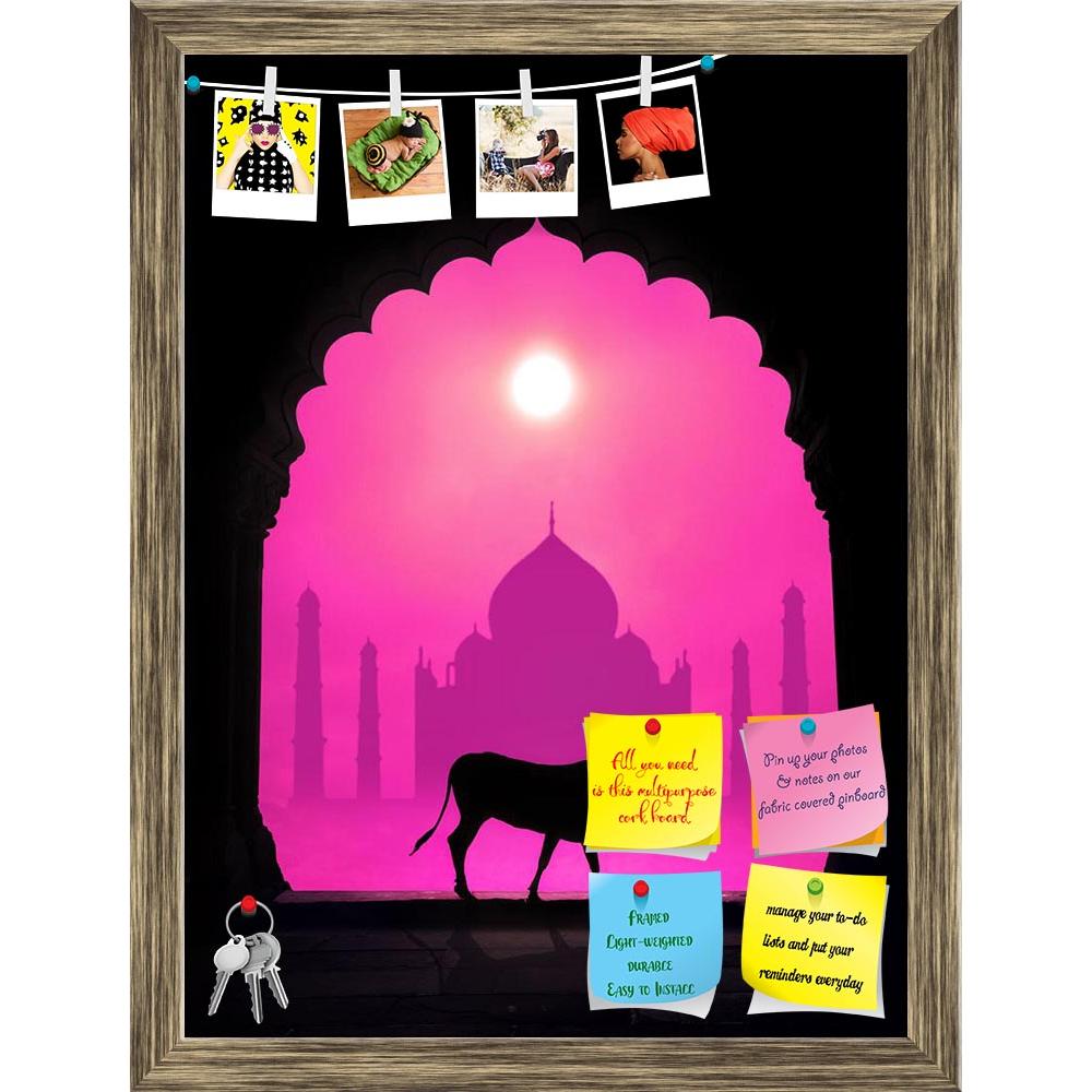 ArtzFolio Cow in front of Taj Mahal Printed Bulletin Board Notice Pin Board Soft Board | Framed-Bulletin Boards Framed-AZSAO22435363BLB_FR_L-Image Code 5002801 Vishnu Image Folio Pvt Ltd, IC 5002801, ArtzFolio, Bulletin Boards Framed, Places, Traditional, Photography, cow, in, front, of, taj, mahal, printed, bulletin, board, notice, pin, soft, framed, indian, silhouette, arch, background, india, animal, bull, tajmahal, temple, pink, purple, sun, agra, culture, dome, concept, mammal, horn, worship, mystic, i