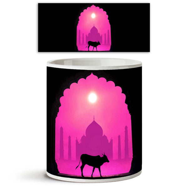 Cow in front of Taj Mahal Ceramic Coffee Tea Mug Inside White-Coffee Mugs-MUG-IC 5002801 IC 5002801, Ancient, Animals, Architecture, Asian, Automobiles, Black, Black and White, Culture, Ethnic, Hinduism, Historical, Indian, Medieval, Religion, Religious, Signs and Symbols, Spiritual, Symbols, Traditional, Transportation, Travel, Tribal, Vehicles, Vintage, World Culture, cow, in, front, of, taj, mahal, ceramic, coffee, tea, mug, inside, white, agra, animal, arch, asia, bizarre, bull, concept, dome, emperor, 
