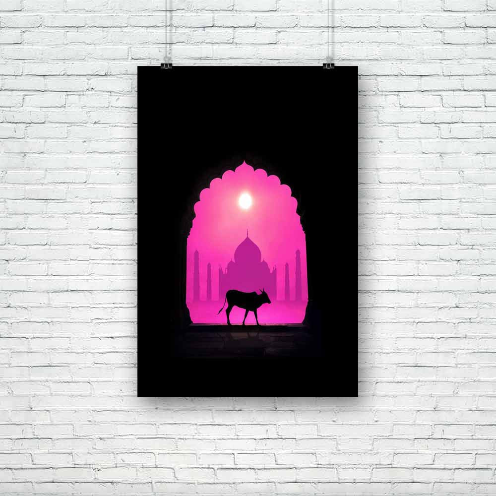 Cow in front of Taj Mahal, Ancient, Animals, Architecture, Asian, Automobiles, Black, Black and White, Culture, Ethnic, Hinduism, Historical, Indian, Medieval, Religion, Religious, Signs and Symbols, Spiritual, Symbols, Traditional, Transportation, Travel, Tribal, Vehicles, Vintage, World Culture, aesthetic, art, artwork, bedroom, colour, decor, decoration, frame, hanging, home, inspirational, items, kitchen, living, motivational, painting, portrait, poster, quotes, room, set, stickers, wall, , , , 