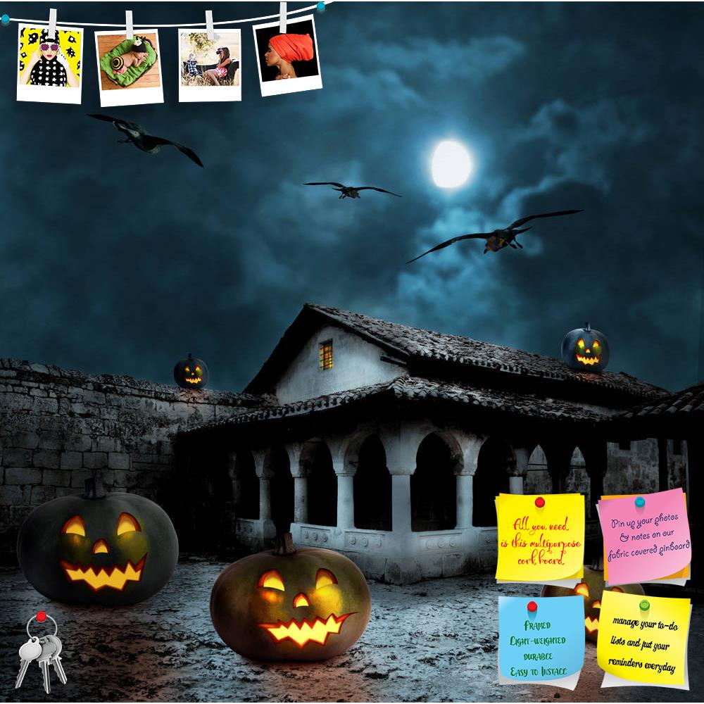 ArtzFolio Halloween Night In The Bright Moonlight D2 Printed Bulletin Board Notice Pin Board Soft Board | Frameless-Bulletin Boards Frameless-AZSAO22510641BLB_FL_L-Image Code 5002804 Vishnu Image Folio Pvt Ltd, IC 5002804, ArtzFolio, Bulletin Boards Frameless, Fantasy, Digital Art, halloween, night, in, the, bright, moonlight, d2, printed, bulletin, board, notice, pin, soft, frameless, pumpkins, yard, old, house, pumpkin, background, moon, holiday, tree, cartoon, autumn, horror, spooky, scary, dark, october