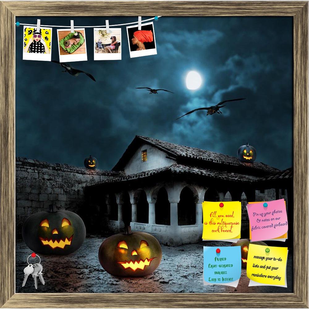 ArtzFolio Halloween Night In The Bright Moonlight D2 Printed Bulletin Board Notice Pin Board Soft Board | Framed-Bulletin Boards Framed-AZSAO22510641BLB_FR_L-Image Code 5002804 Vishnu Image Folio Pvt Ltd, IC 5002804, ArtzFolio, Bulletin Boards Framed, Fantasy, Digital Art, halloween, night, in, the, bright, moonlight, d2, printed, bulletin, board, notice, pin, soft, framed, pumpkins, yard, old, house, pumpkin, background, moon, holiday, tree, cartoon, autumn, horror, spooky, scary, dark, october, creepy, ca