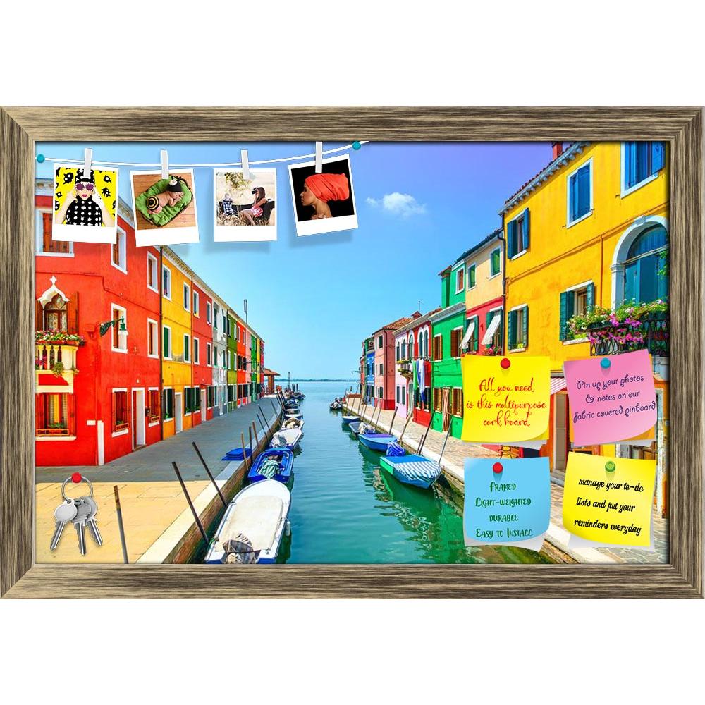 ArtzFolio Burano Island Canal Italy Printed Bulletin Board Notice Pin Board Soft Board | Framed-Bulletin Boards Framed-AZSAO22671981BLB_FR_L-Image Code 5002805 Vishnu Image Folio Pvt Ltd, IC 5002805, ArtzFolio, Bulletin Boards Framed, Places, Photography, burano, island, canal, italy, printed, bulletin, board, notice, pin, soft, framed, venice, landmark, colorful, houses, boats, long, exposure, pin up board, push pin board, extra large cork board, big pin board, notice board, small bulletin board, cork boar