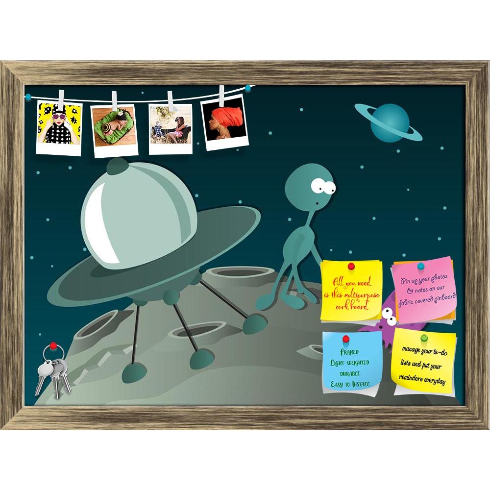 ArtzFolio Two Aliens & Spaceship Printed Bulletin Board Notice Pin Board Soft Board | Framed-Bulletin Boards Framed-AZSAO22785399BLB_FR_L-Image Code 5002817 Vishnu Image Folio Pvt Ltd, IC 5002817, ArtzFolio, Bulletin Boards Framed, Fantasy, Kids, Digital Art, two, aliens, spaceship, printed, bulletin, board, notice, pin, soft, framed, pin up board, push pin board, extra large cork board, big pin board, notice board, small bulletin board, cork board, wall notice board, giant cork board, bulletin board, offic