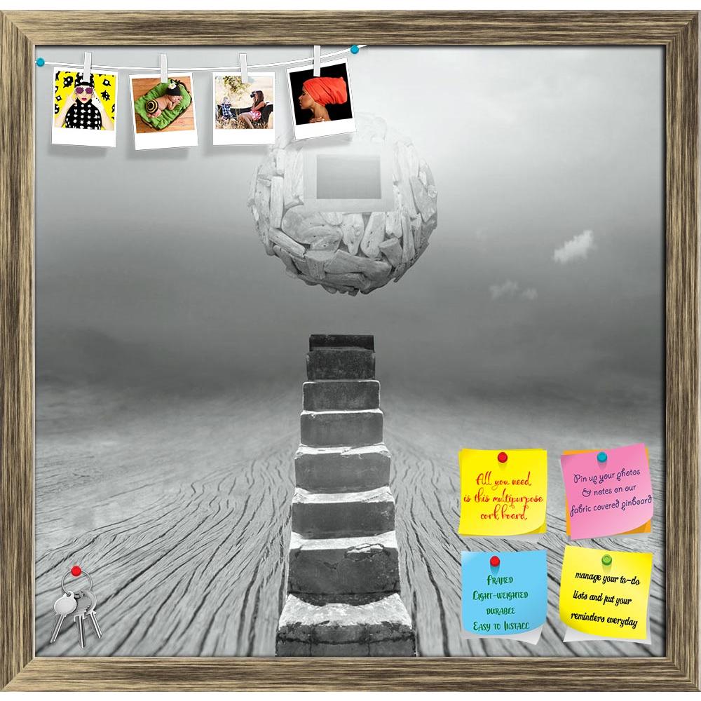 ArtzFolio Ultimate Goal To Reach The End Printed Bulletin Board Notice Pin Board Soft Board | Framed-Bulletin Boards Framed-AZSAO22837276BLB_FR_L-Image Code 5002825 Vishnu Image Folio Pvt Ltd, IC 5002825, ArtzFolio, Bulletin Boards Framed, Conceptual, Digital Art, ultimate, goal, to, reach, the, end, printed, bulletin, board, notice, pin, soft, framed, artistic, surreal, imagine, represents, achievement, fantasy, art, surrealism, background, unique, stairs, step, ball, floating, lightness, grey, gray, lands