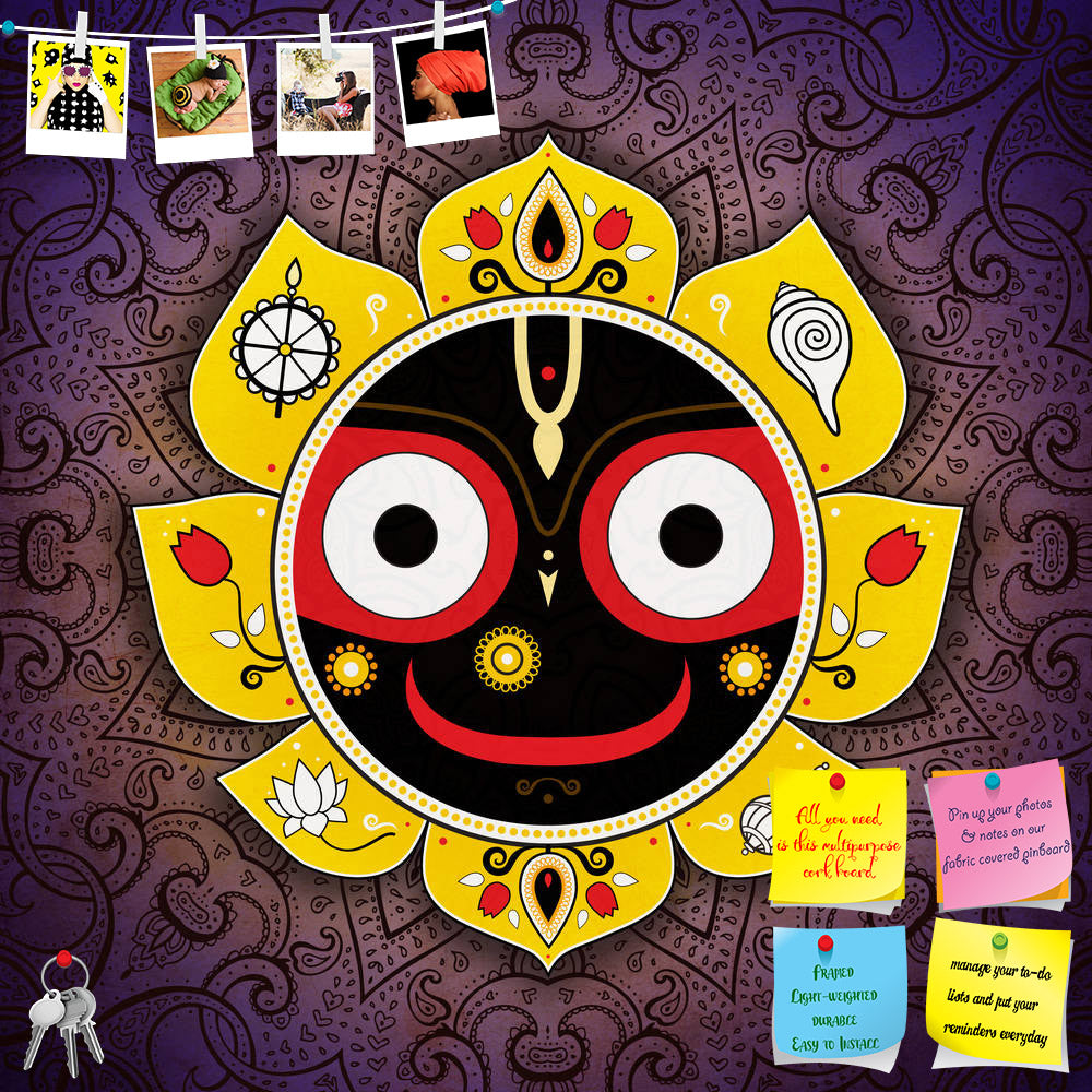 ArtzFolio Lord Jagannatha Indian God of the Universe D1 Printed Bulletin Board Notice Pin Board Soft Board | Frameless-Bulletin Boards Frameless-AZSAO22872221BLB_FL_L-Image Code 5002829 Vishnu Image Folio Pvt Ltd, IC 5002829, ArtzFolio, Bulletin Boards Frameless, Religious, Digital Art, lord, jagannatha, indian, god, of, the, universe, d1, printed, bulletin, board, notice, pin, soft, frameless, jagannath, symbol, religion, spiritual, om, india, hindu, vishnu, illustration, orissa, krishna, puri, icon, love,