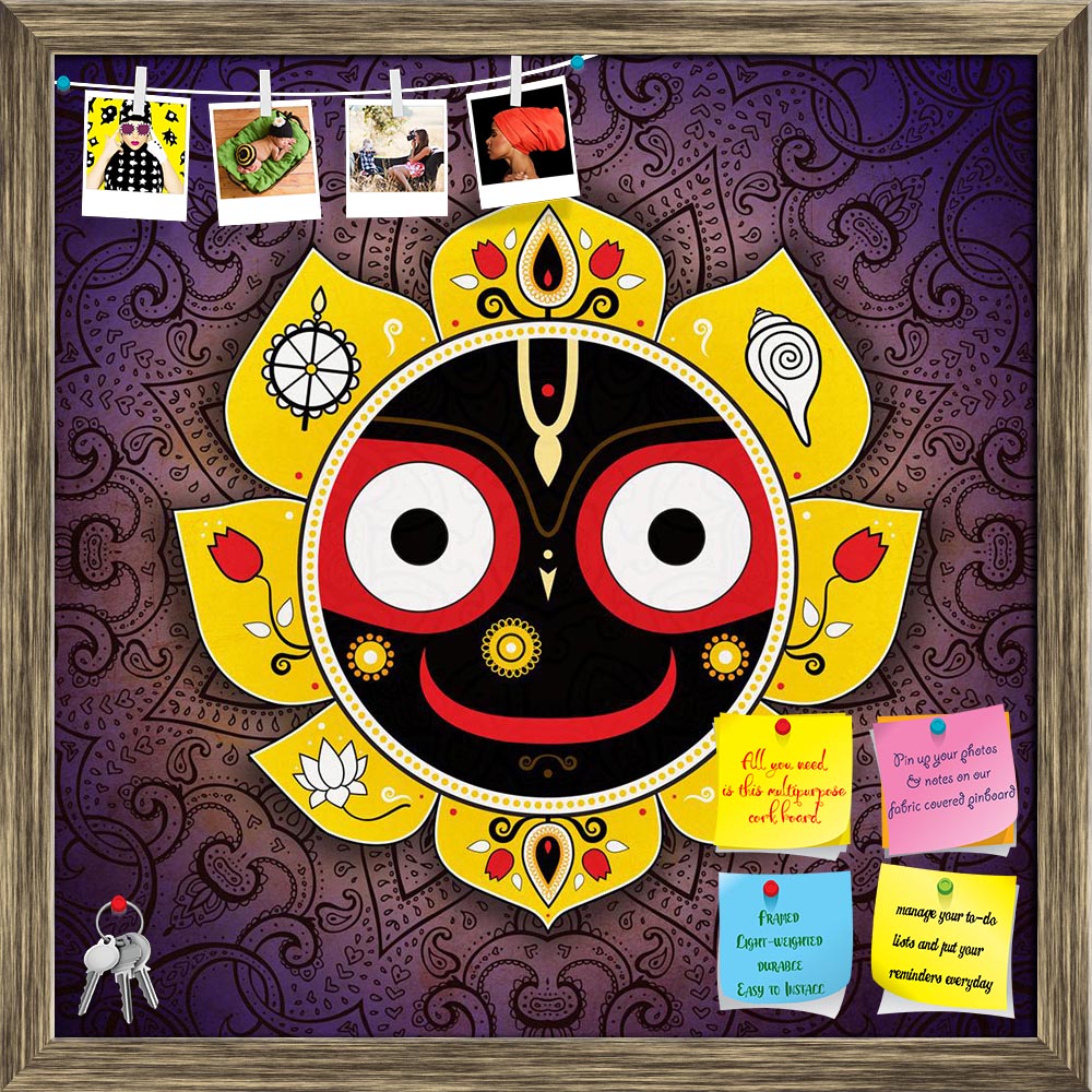 ArtzFolio Lord Jagannatha Indian God of the Universe D1 Printed Bulletin Board Notice Pin Board Soft Board | Framed-Bulletin Boards Framed-AZSAO22872221BLB_FR_L-Image Code 5002829 Vishnu Image Folio Pvt Ltd, IC 5002829, ArtzFolio, Bulletin Boards Framed, Religious, Digital Art, lord, jagannatha, indian, god, of, the, universe, d1, printed, bulletin, board, notice, pin, soft, framed, jagannath, symbol, religion, spiritual, om, india, hindu, vishnu, illustration, orissa, krishna, puri, icon, love, culture, ro