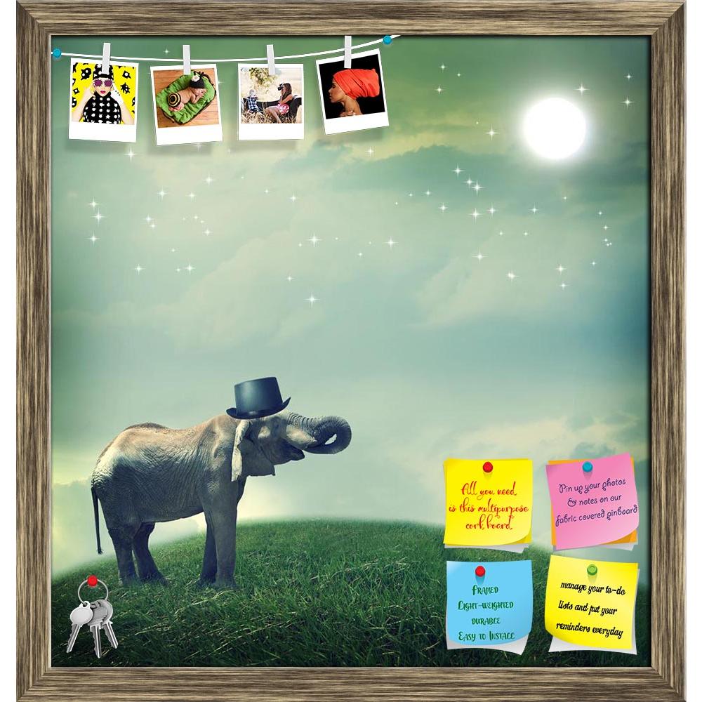 ArtzFolio Elephant With Top Hat Printed Bulletin Board Notice Pin Board Soft Board | Framed-Bulletin Boards Framed-AZSAO22876096BLB_FR_L-Image Code 5002831 Vishnu Image Folio Pvt Ltd, IC 5002831, ArtzFolio, Bulletin Boards Framed, Animals, Conceptual, Kids, Digital Art, elephant, with, top, hat, printed, bulletin, board, notice, pin, soft, framed, fantasy, landscape, moon, elephants, animal, concept, surreal, circus, silkhat, tophat, night, hill, desaturated, star, dream, happy, peaceful, twilight, sky, ima