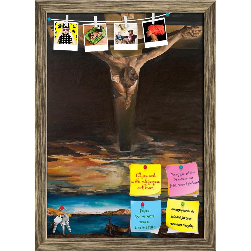 ArtzFolio Christ Of Saint John Of The Cross Art Salvador Dali Printed Bulletin Board Notice Pin Board Soft Board | Framed-Bulletin Boards Framed-AZSAO22878100BLB_FR_L-Image Code 5002833 Vishnu Image Folio Pvt Ltd, IC 5002833, ArtzFolio, Bulletin Boards Framed, Religious, Surrealism, Fine Art Reprint, christ, of, saint, john, the, cross, art, salvador, dali, printed, bulletin, board, notice, pin, soft, framed, artistic, artwork, believe, brush-stroke, canvas, christian, christianity, colorful, concept, creat