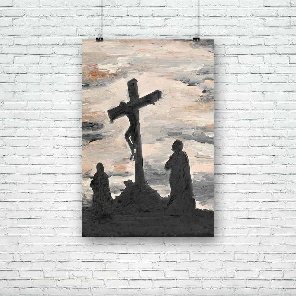Jesus Crucified Unframed Paper Poster-Paper Posters Unframed-POS_UN-IC 5002839 IC 5002839, Art and Paintings, Christianity, Cross, Culture, Decorative, Ethnic, Icons, Illustrations, Jesus, Love, Paintings, Religion, Religious, Romance, Signs, Signs and Symbols, Spiritual, Symbols, Traditional, Tribal, World Culture, crucified, unframed, paper, poster, art, artistic, bless, canvas, christ, creative, crucifix, crucifixion, death, design, divine, doodle, dramatic, faith, fine, god, golgotha, holy, human, icon,