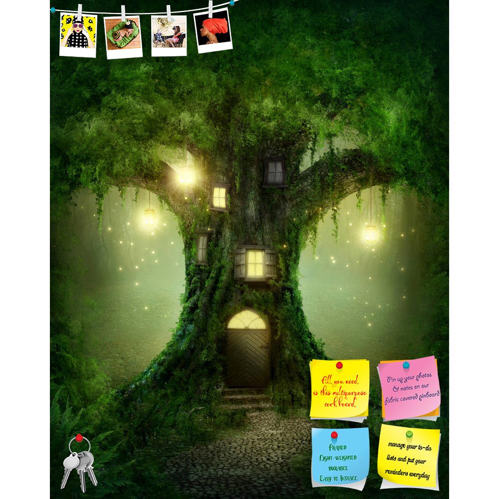 ArtzFolio Fantasy Tree House In Forest D1 Printed Bulletin Board Notice Pin Board Soft Board | Frameless-Bulletin Boards Frameless-AZSAO22925111BLB_FL_L-Image Code 5002842 Vishnu Image Folio Pvt Ltd, IC 5002842, ArtzFolio, Bulletin Boards Frameless, Fantasy, Digital Art, tree, house, in, forest, d1, printed, bulletin, board, notice, pin, soft, frameless, adventure, bright, dark, darkness, night, deep, dreams, dreamy, fairy, fairytale, fog, green, imagination, imagine, landscape, leaves, magic, mist, misty, 