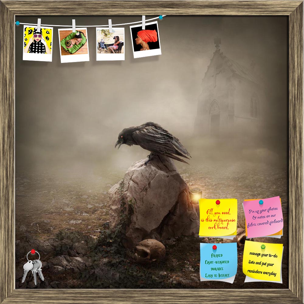 ArtzFolio Gravestone Printed Bulletin Board Notice Pin Board Soft Board | Framed-Bulletin Boards Framed-AZSAO22927556BLB_FR_L-Image Code 5002843 Vishnu Image Folio Pvt Ltd, IC 5002843, ArtzFolio, Bulletin Boards Framed, Fantasy, Digital Art, gravestone, printed, bulletin, board, notice, pin, soft, framed, crow, sitting, scull, death, halloween, bird, autumn, black, cemetery, clouds, cloudy, creepy, dark, darkness, dismal, dramatic, evil, fairy, fairytale, field, ghost, ghostly, grave, graveyard, haunted, ho