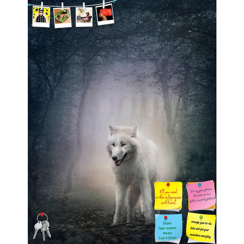 ArtzFolio White Wolf Printed Bulletin Board Notice Pin Board Soft Board | Frameless-Bulletin Boards Frameless-AZSAO22927565BLB_FL_L-Image Code 5002845 Vishnu Image Folio Pvt Ltd, IC 5002845, ArtzFolio, Bulletin Boards Frameless, Animals, Photography, white, wolf, printed, bulletin, board, notice, pin, soft, frameless, night, forest, alone, animal, arctic, dangerous, dog, horde, mammal, one, polar, single, snow, wild, aggression, magic, nature, beast, creature, danger, dark, freedom, fur, tale, story, mist, 