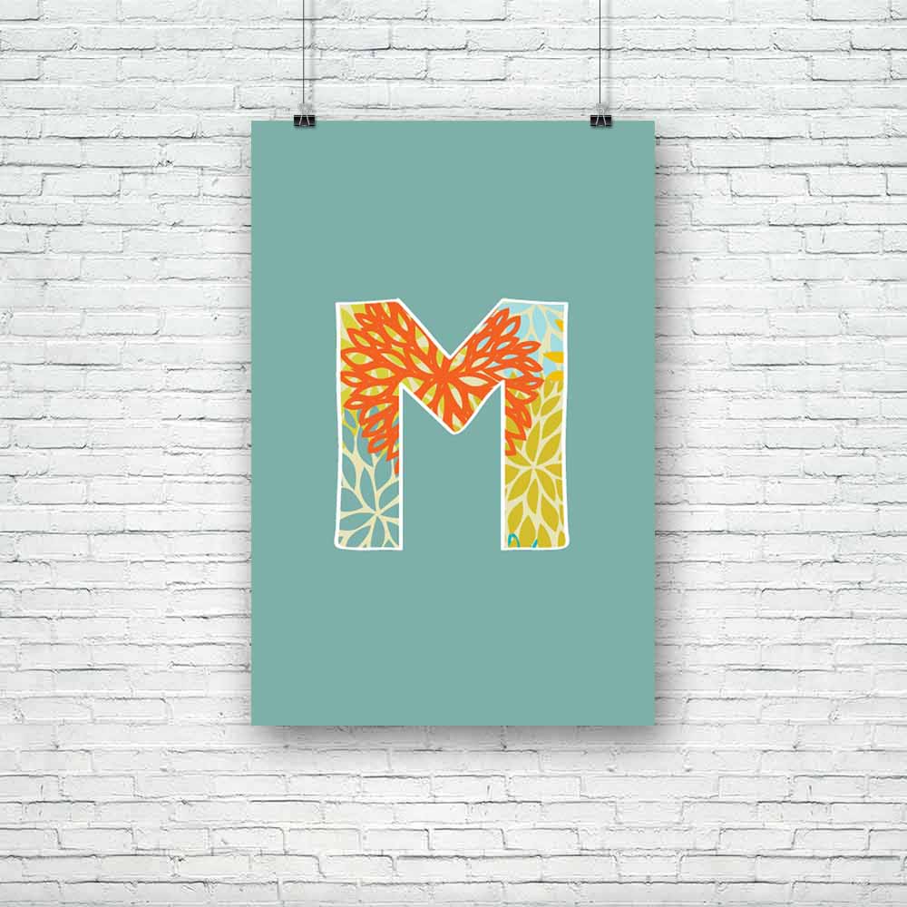 Floral Letter M Unframed Paper Poster-Paper Posters Unframed-POS_UN-IC 5002862 IC 5002862, Abstract Expressionism, Abstracts, Alphabets, Ancient, Art and Paintings, Botanical, Calligraphy, Digital, Digital Art, Drawing, Floral, Flowers, Graphic, Historical, Illustrations, Medieval, Modern Art, Nature, Paintings, Realism, Retro, Semi Abstract, Signs, Signs and Symbols, Sketches, Splatter, Surrealism, Text, Vintage, letter, m, unframed, paper, poster, abc, abstract, alphabet, alphabetical, art, artistic, back