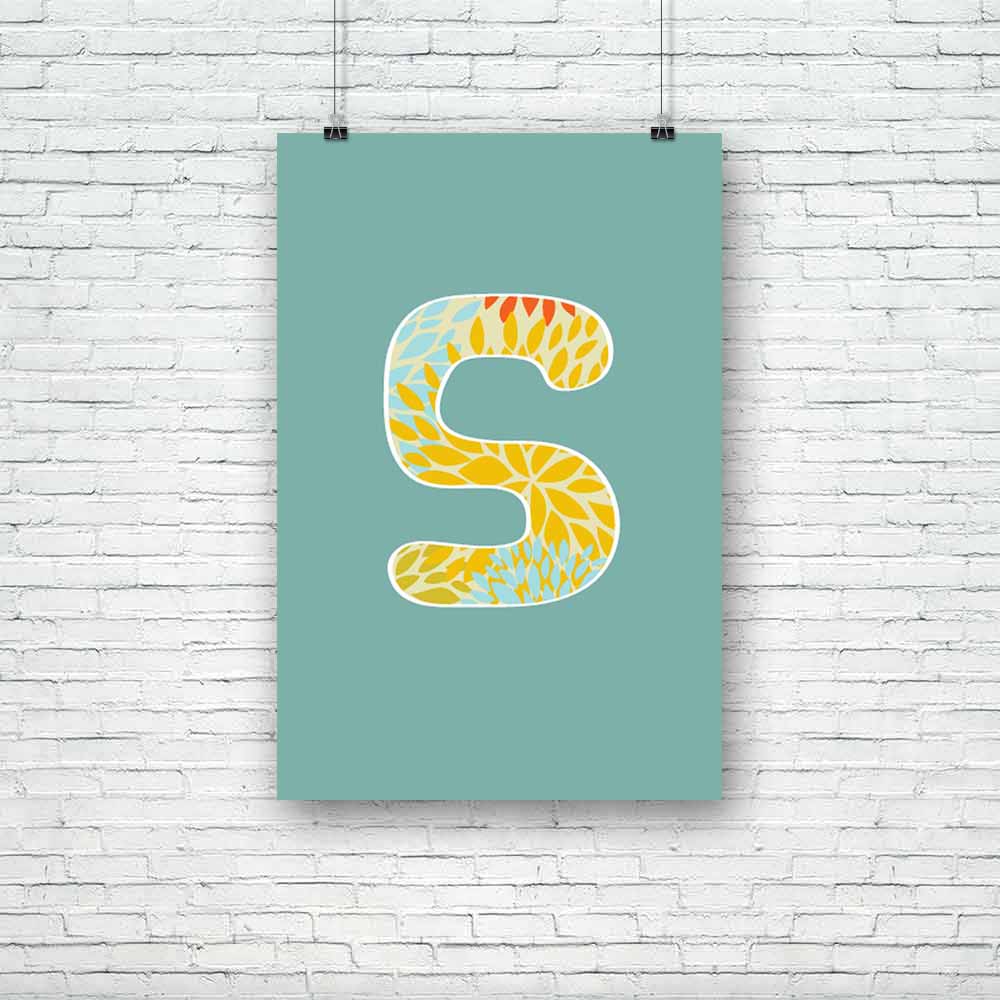 Floral Letter S Unframed Paper Poster-Paper Posters Unframed-POS_UN-IC 5002864 IC 5002864, Abstract Expressionism, Abstracts, Alphabets, Ancient, Art and Paintings, Botanical, Calligraphy, Digital, Digital Art, Drawing, Floral, Flowers, Graphic, Historical, Illustrations, Medieval, Modern Art, Nature, Paintings, Realism, Retro, Semi Abstract, Signs, Signs and Symbols, Sketches, Splatter, Surrealism, Text, Vintage, letter, s, unframed, paper, poster, abc, abstract, alphabet, alphabetical, art, artistic, back