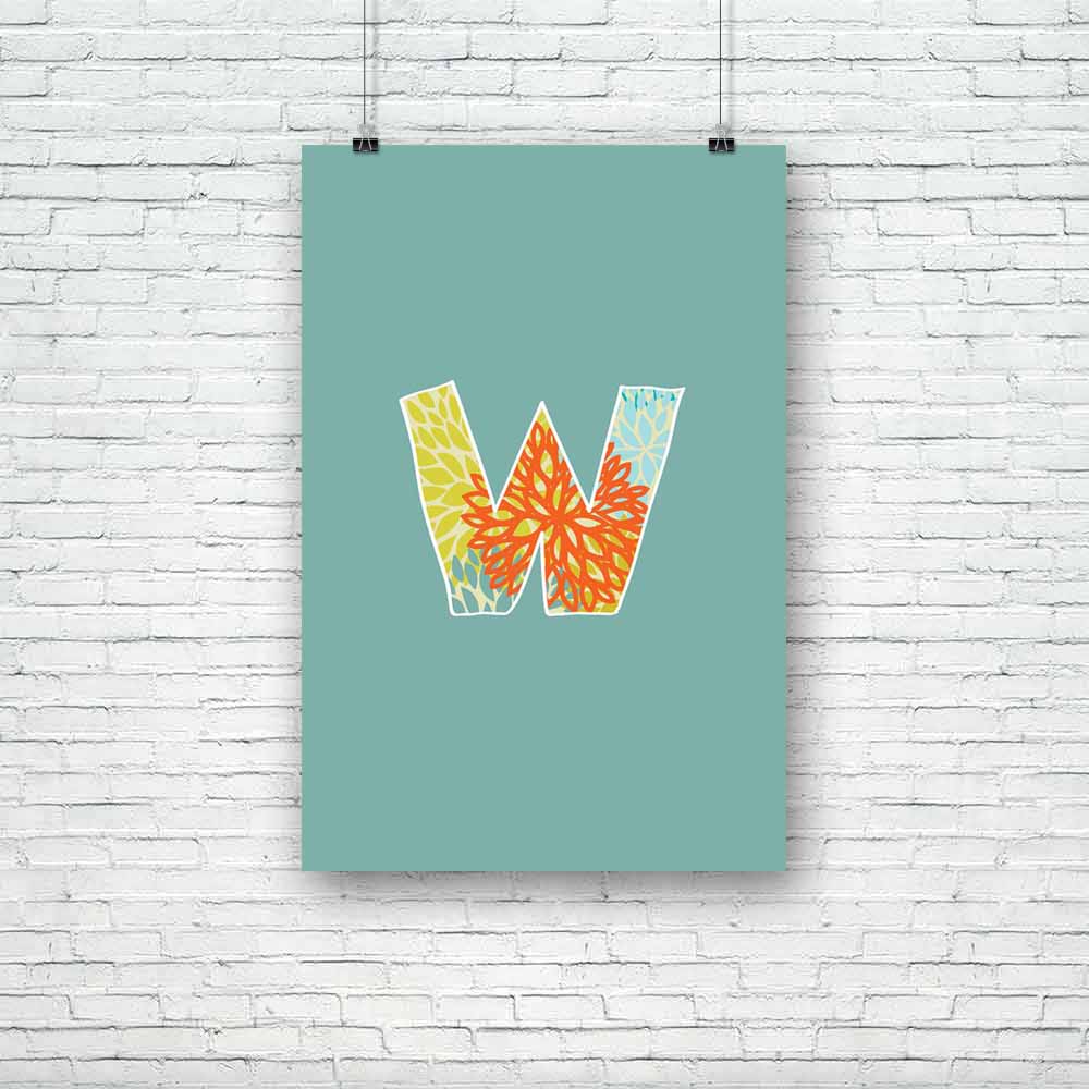 Floral Letter W Unframed Paper Poster-Paper Posters Unframed-POS_UN-IC 5002868 IC 5002868, Abstract Expressionism, Abstracts, Alphabets, Ancient, Art and Paintings, Botanical, Calligraphy, Digital, Digital Art, Drawing, Floral, Flowers, Graphic, Historical, Illustrations, Medieval, Modern Art, Nature, Paintings, Realism, Retro, Semi Abstract, Signs, Signs and Symbols, Sketches, Splatter, Surrealism, Text, Vintage, letter, w, unframed, paper, poster, abc, abstract, alphabet, alphabetical, art, artistic, back