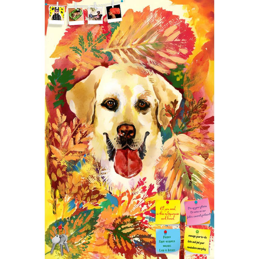 ArtzFolio Autumn Dog Printed Bulletin Board Notice Pin Board Soft Board | Frameless-Bulletin Boards Frameless-AZSAO22953143BLB_FL_L-Image Code 5002869 Vishnu Image Folio Pvt Ltd, IC 5002869, ArtzFolio, Bulletin Boards Frameless, Animals, Fine Art Reprint, autumn, dog, printed, bulletin, board, notice, pin, soft, frameless, hand, drawn, pin up board, push pin board, extra large cork board, big pin board, notice board, small bulletin board, cork board, wall notice board, giant cork board, bulletin board, offi