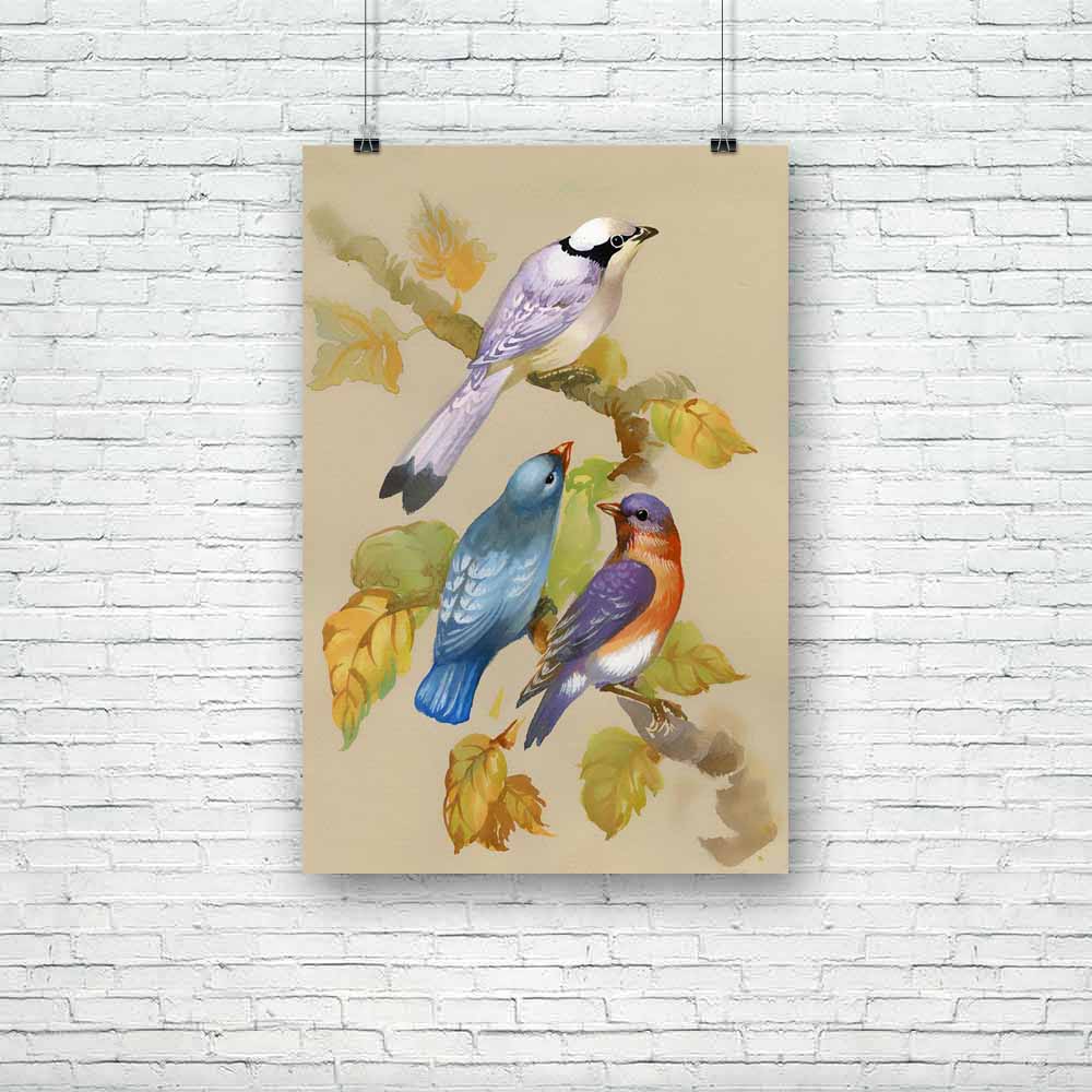 Birds On A Blossoming Tree Unframed Paper Poster-Paper Posters Unframed-POS_UN-IC 5002872 IC 5002872, Animals, Art and Paintings, Birds, Black and White, Botanical, Cuisine, Drawing, Floral, Flowers, Food, Food and Beverage, Food and Drink, Illustrations, Nature, Paintings, Scenic, Signs, Signs and Symbols, Watercolour, White, Wildlife, Wooden, on, a, blossoming, tree, unframed, paper, poster, animal, background, backyard, bird, birdwatching, blooming, blossom, blurry, design, feather, feed, feeder, flower,