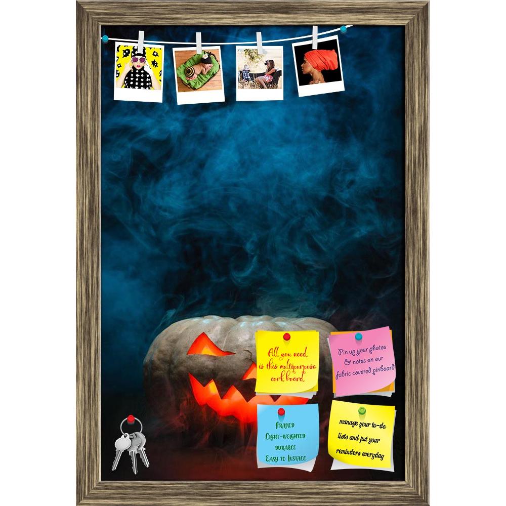 ArtzFolio Smoking Halloween Pumpkin Printed Bulletin Board Notice Pin Board Soft Board | Framed-Bulletin Boards Framed-AZSAO23032964BLB_FR_L-Image Code 5002878 Vishnu Image Folio Pvt Ltd, IC 5002878, ArtzFolio, Bulletin Boards Framed, Fantasy, Digital Art, smoking, halloween, pumpkin, printed, bulletin, board, notice, pin, soft, framed, glowing, monster, dark, jack, head, full, dusk, hell, fear, table, light, smile, treat, trick, angry, gourd, laugh, ghost, weird, scary, creepy, fright, autumn, grumpy, gloo