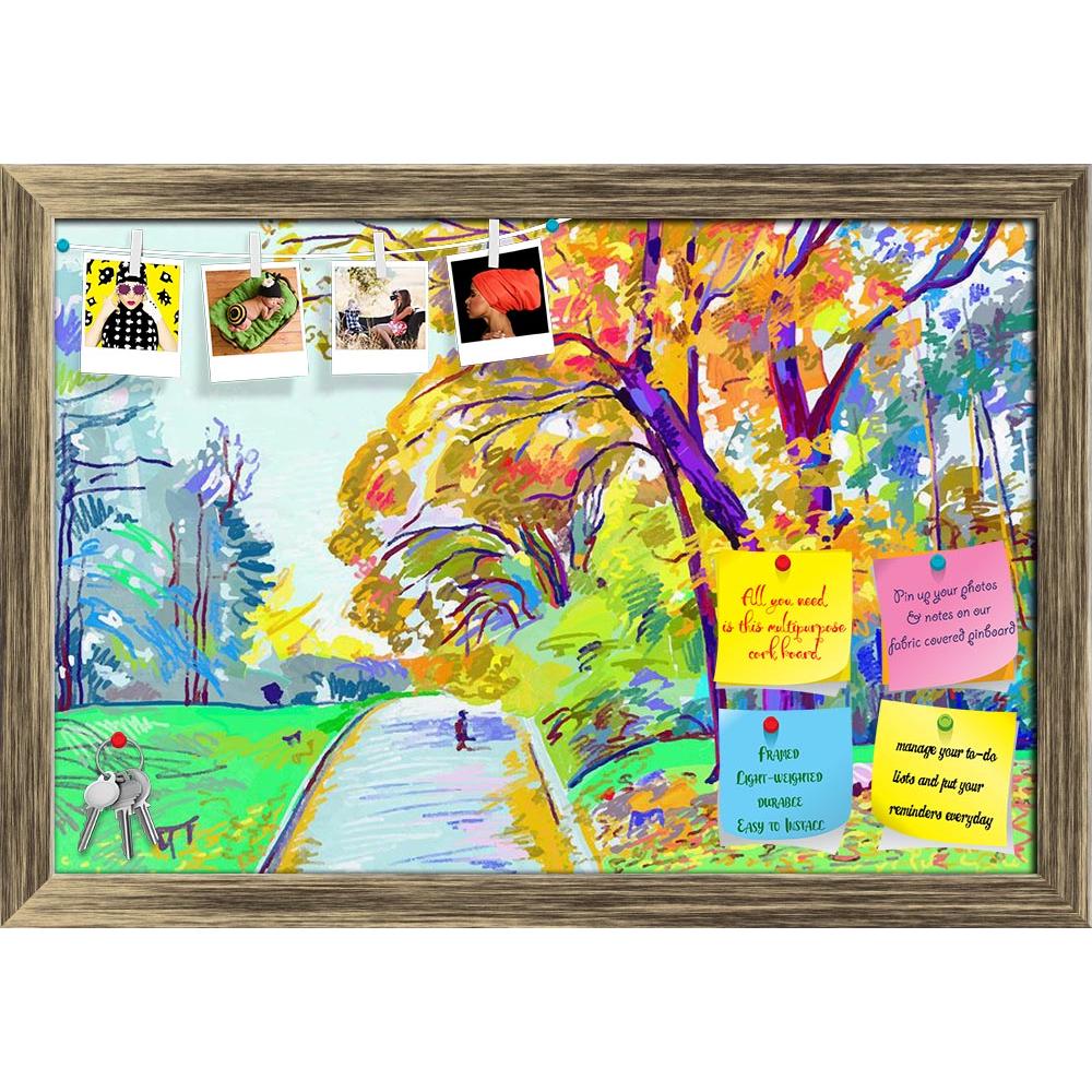 ArtzFolio Autumn Landscape D4 Printed Bulletin Board Notice Pin Board Soft Board | Framed-Bulletin Boards Framed-AZSAO23166253BLB_FR_L-Image Code 5002885 Vishnu Image Folio Pvt Ltd, IC 5002885, ArtzFolio, Bulletin Boards Framed, Landscapes, Fine Art Reprint, autumn, landscape, d4, printed, bulletin, board, notice, pin, soft, framed, original, digital, painting, version, autotrace, image, pin up board, push pin board, extra large cork board, big pin board, notice board, small bulletin board, cork board, wall