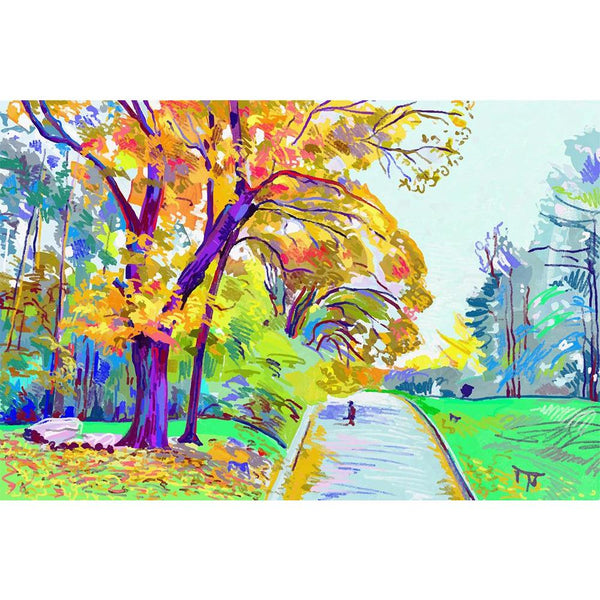 Autumn Landscape D4 Unframed Paper Poster-Paper Posters Unframed-POS_UN-IC 5002885 IC 5002885, Art and Paintings, Countries, Digital, Digital Art, Drawing, Graphic, Illustrations, Impressionism, Landscapes, Nature, Paintings, Patterns, Rural, Scenic, Seasons, Signs, Signs and Symbols, Sketches, Wooden, autumn, landscape, d4, unframed, paper, wall, poster, artist, artistic, artwork, beauty, bright, brush, color, colorful, composition, country, countryside, creative, creativity, design, painting, draw, forest